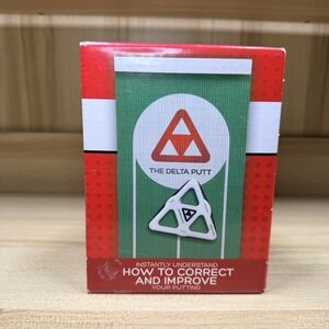 The Delta Putt Golf Putting Training Practice Aid Tool Puck With Green Mat